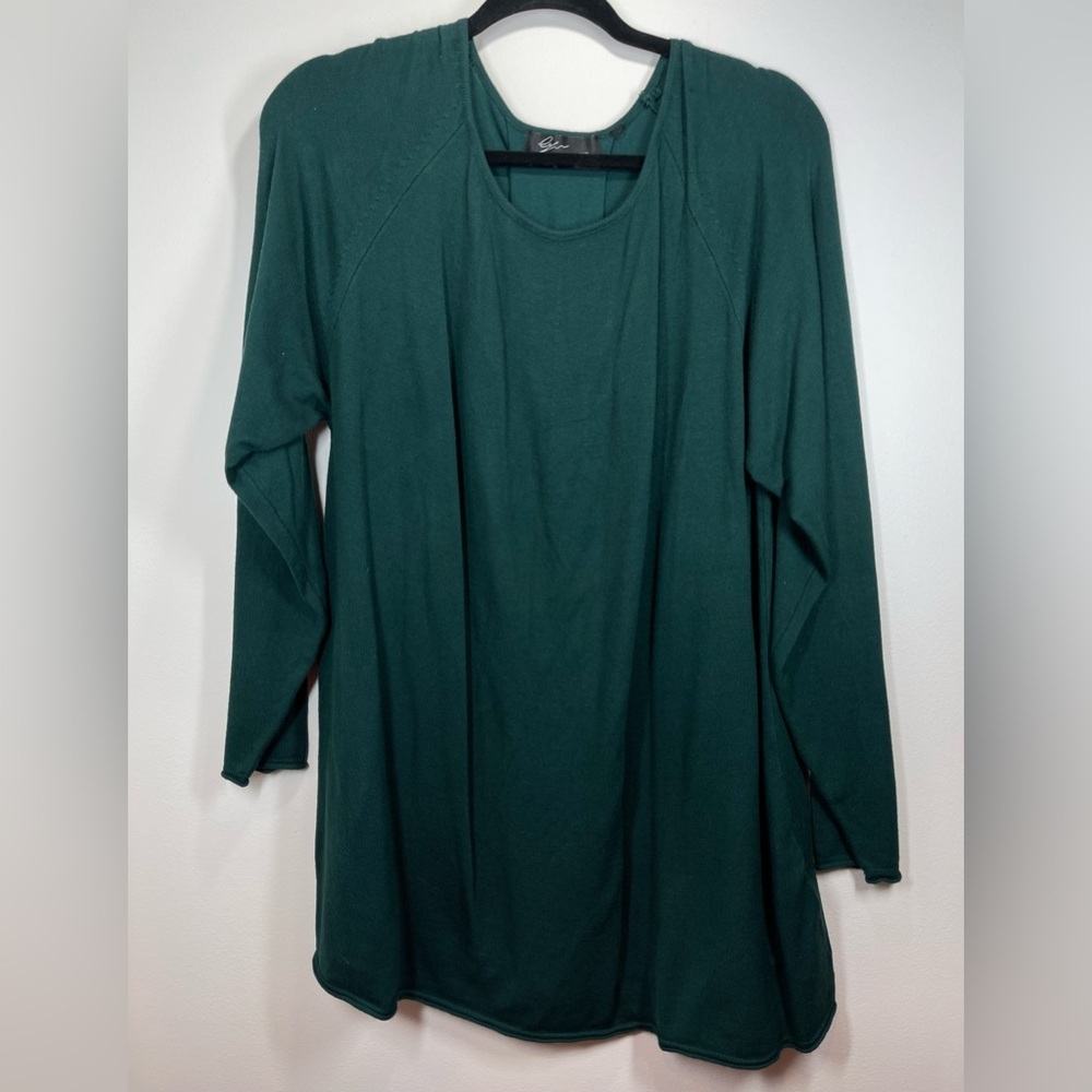 Women’s Plus Size Hunter Green‎ Long Sleeve Sweater Size 1X